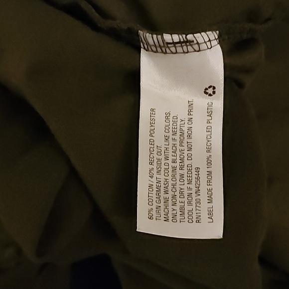 Goodfellow Standard Graphic Printed Green Short Sleeve Shirt Size Medium - Picture 4 of 4